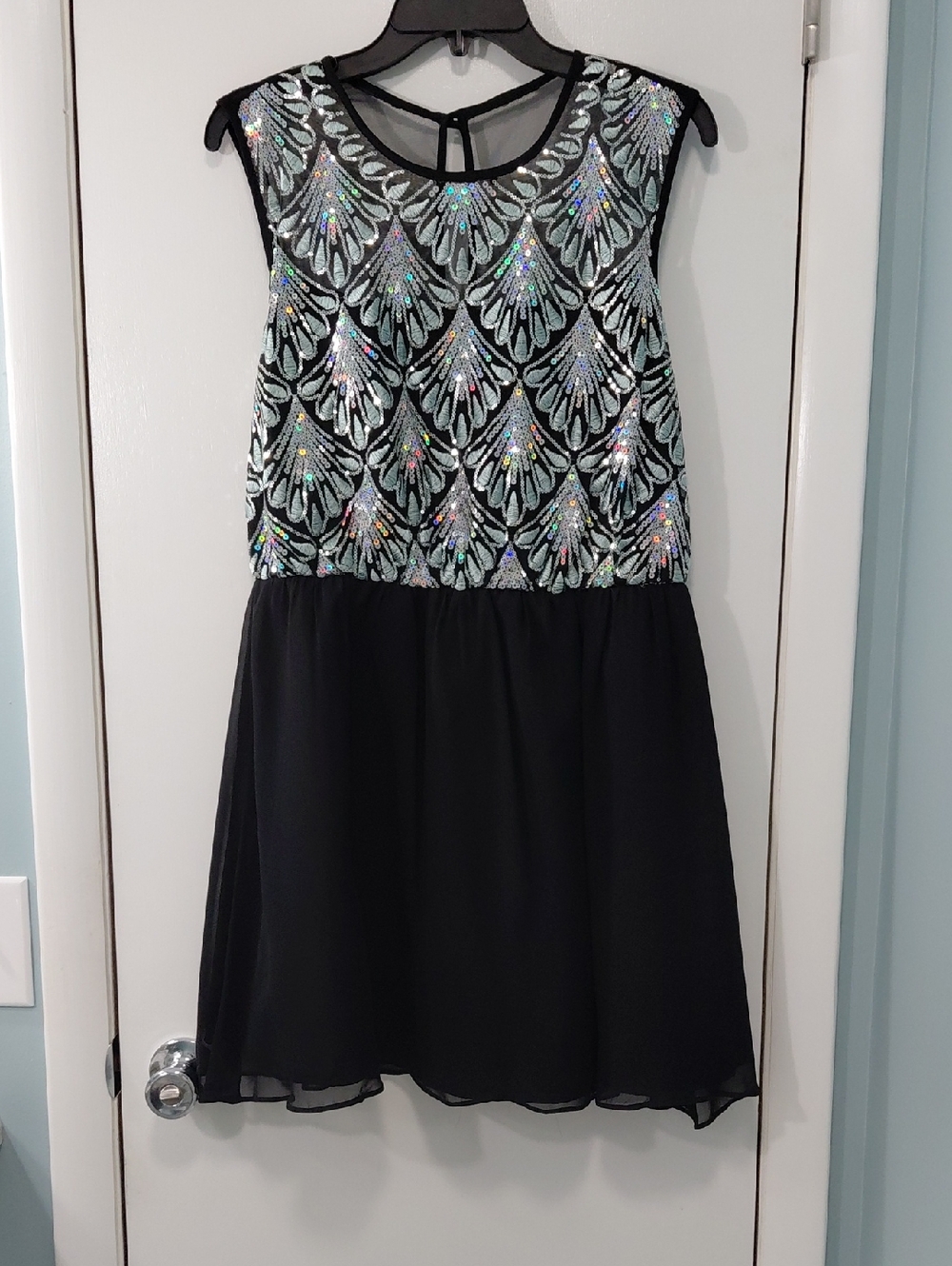 Juniors Sequin Party Dress